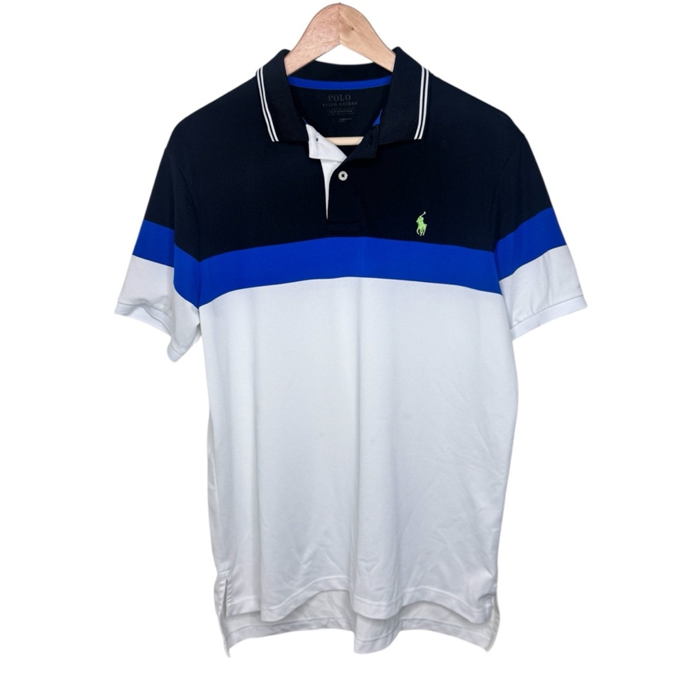 Polo Ralph Lauren Performance Men's Blue Stripe Golf Shirt